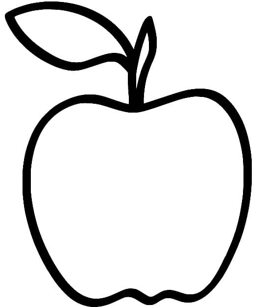 사과 과일 무료 coloring page