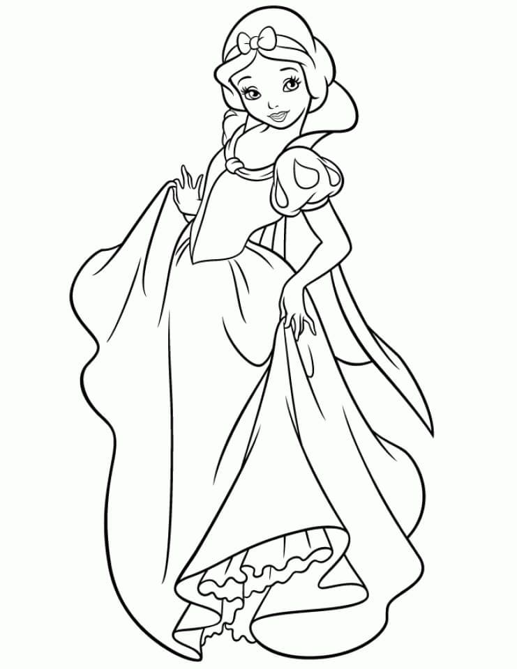 사랑스러운 백설공주 coloring page