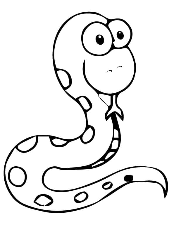 사랑스러운 뱀 coloring page