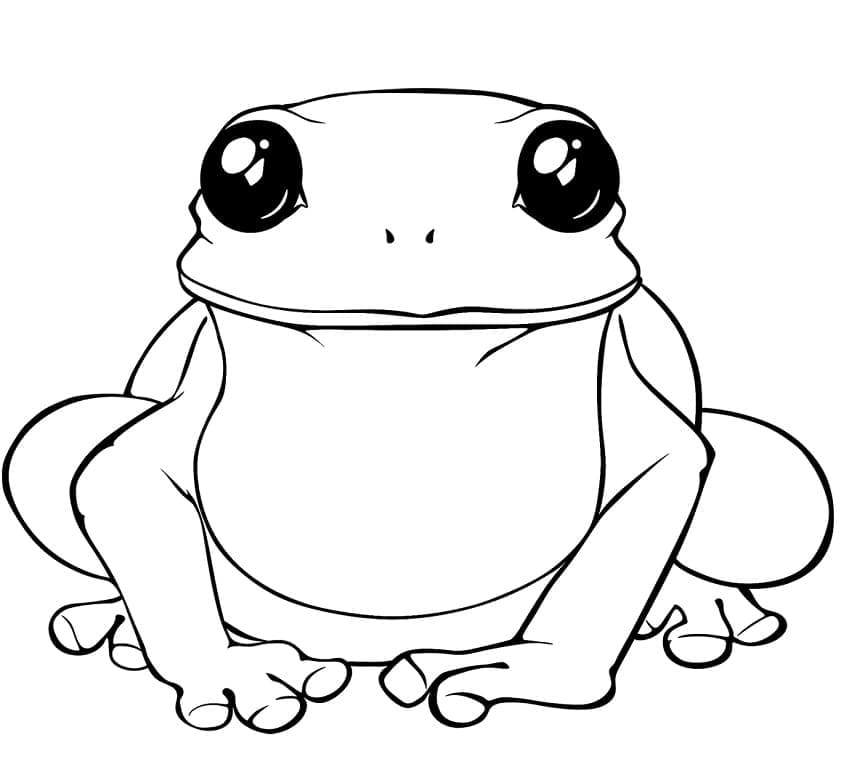 사랑스러운 개구리 coloring page