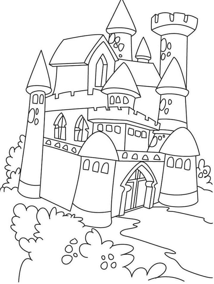 사랑스러운 성 coloring page