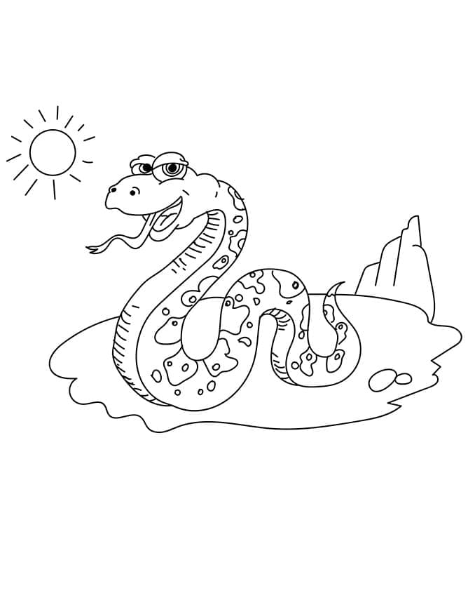 사막뱀 coloring page