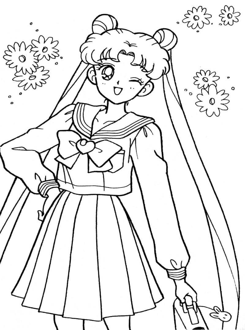 선원 달 츠키노 우사기 coloring page