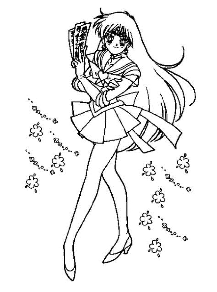 세일러문의 세일러 마스 coloring page