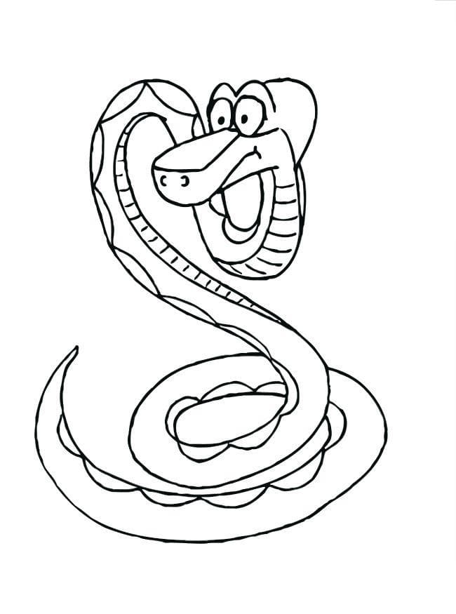 슬픈 뱀 coloring page