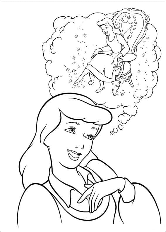 신데렐라 드림 coloring page