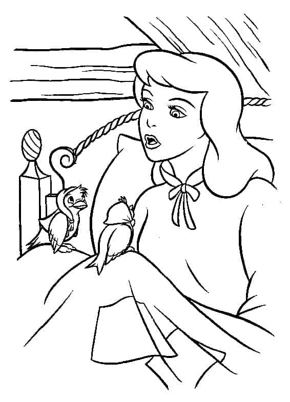 신데렐라 공주 – 시트 8 coloring page