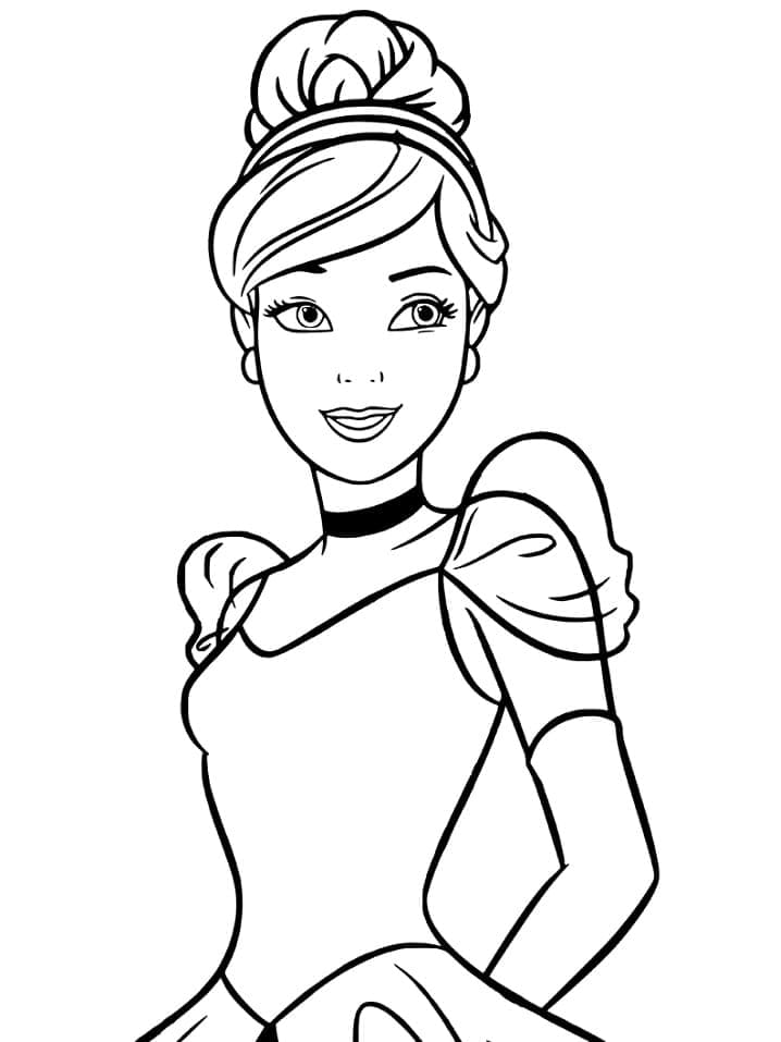 신데렐라 공주의 초상 coloring page