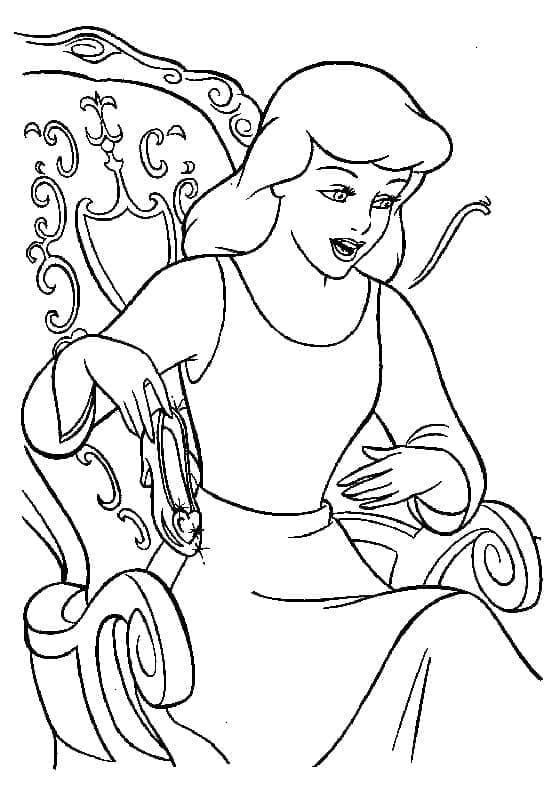 신데렐라 – 시트 15 coloring page