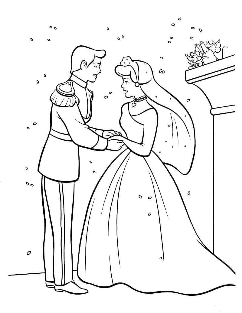 신데렐라 – 시트 29 coloring page