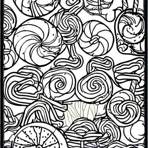 Sweet Candy coloring page