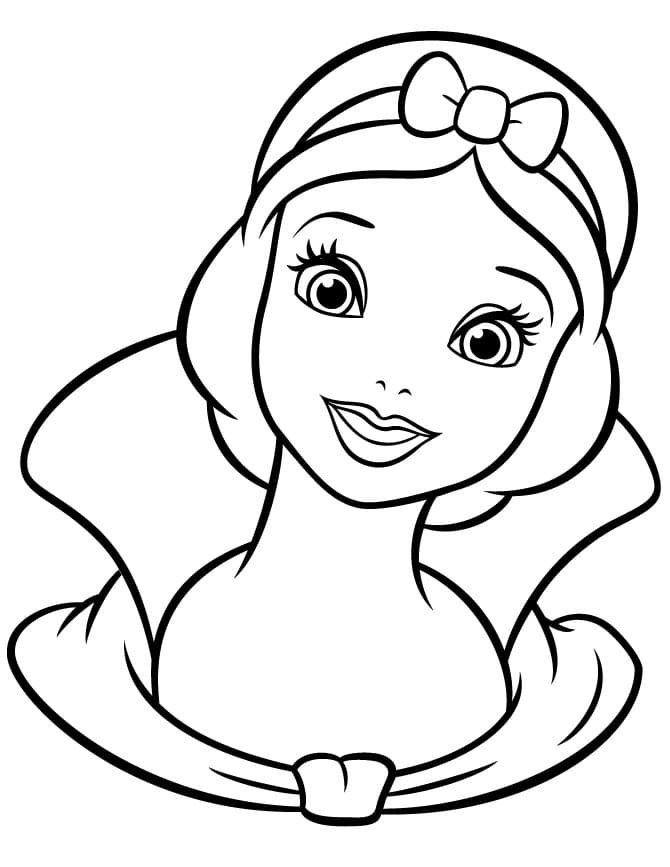 웃는 백설공주 coloring page