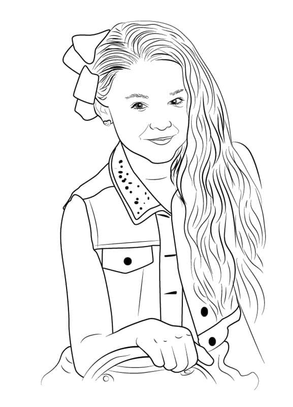 예쁜 조조 시와 coloring page