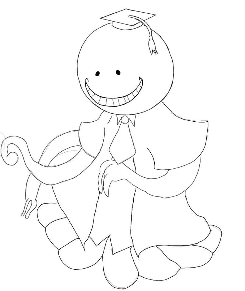 암살교실의 코로 선생님 coloring page