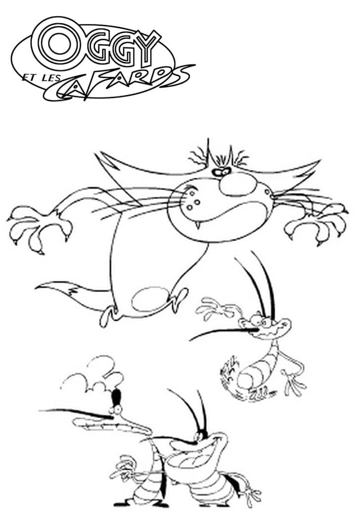 바퀴벌레와 잭 coloring page