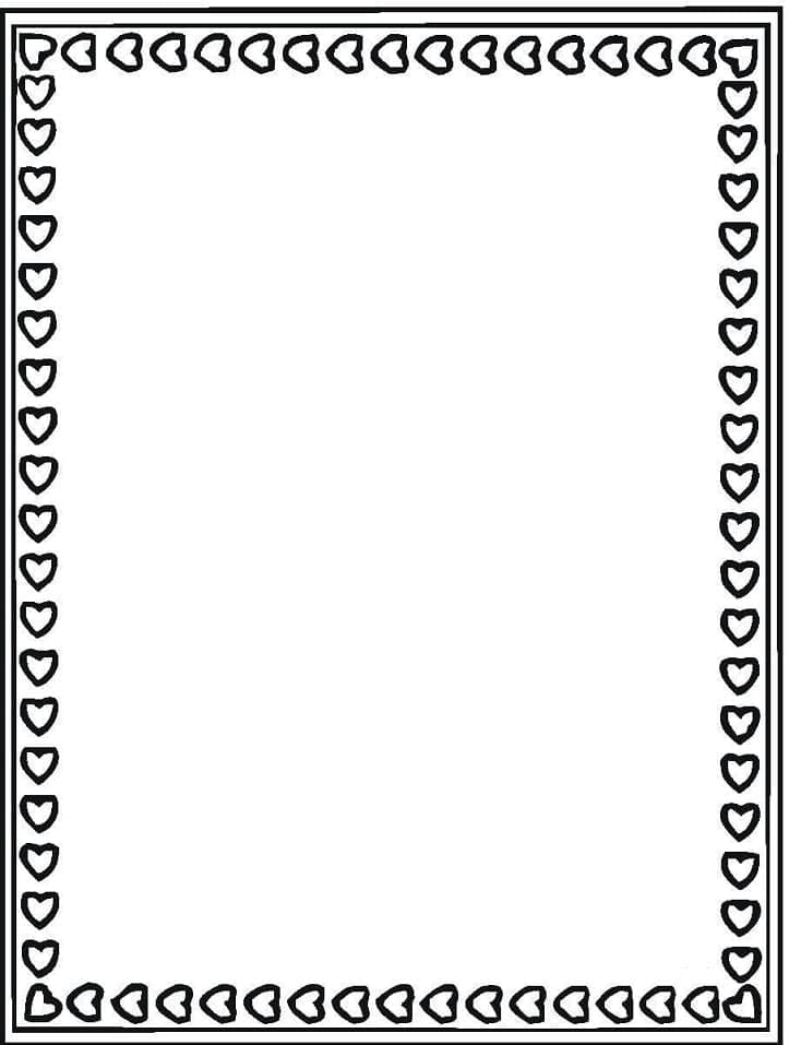 빈 발렌타인 카드 coloring page