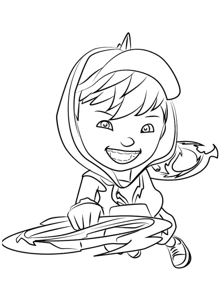 보보이보이 블레이즈 coloring page