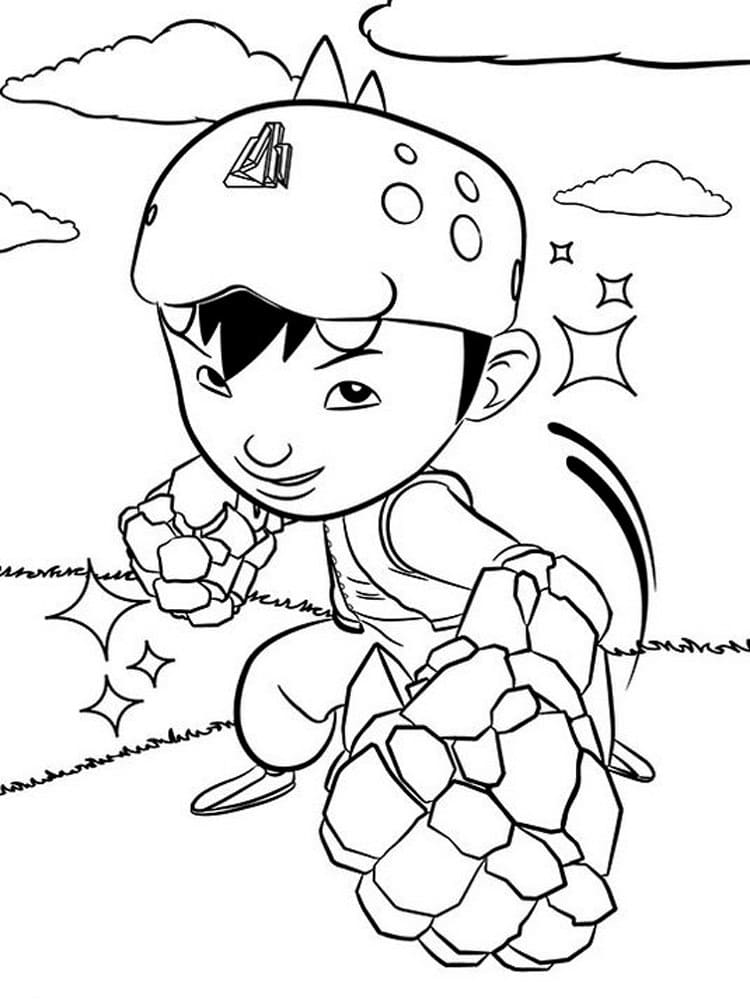 보보이보이 지구 coloring page