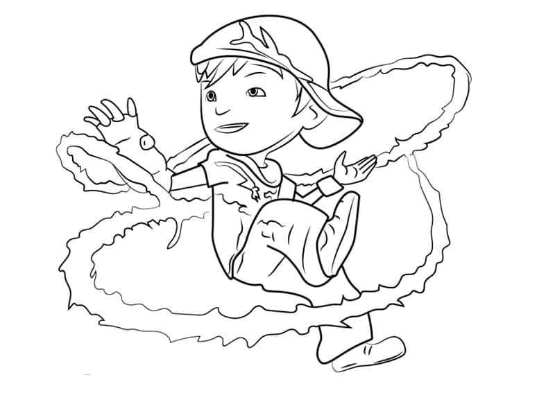 보보이보이 리프 coloring page