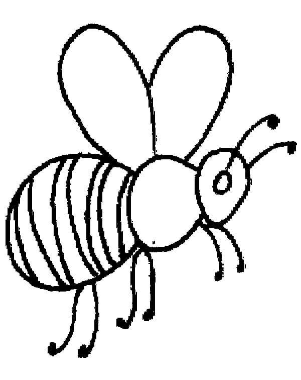 어린이를 위한 꿀벌 무료 coloring page