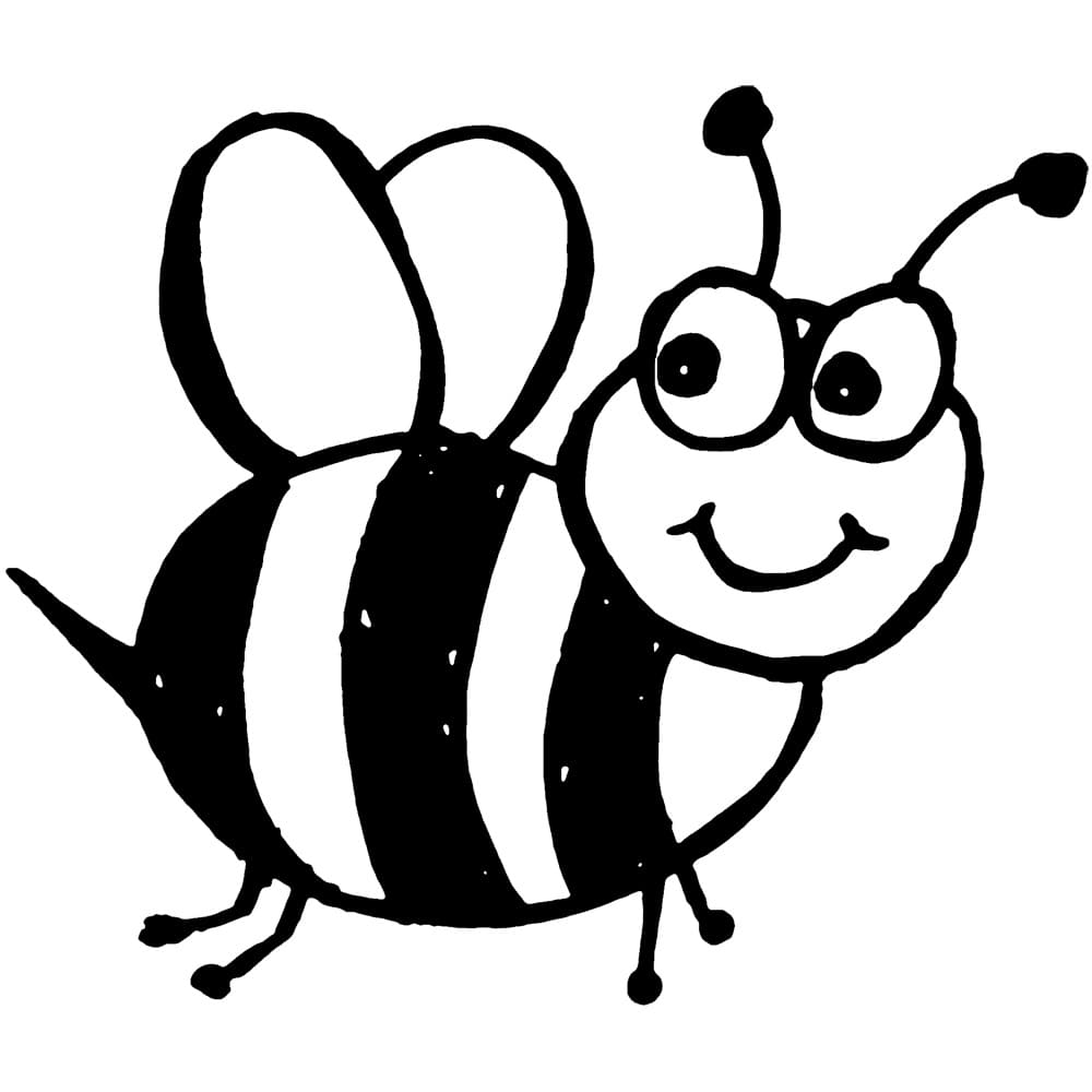 어린이를 위한 꿀벌 coloring page