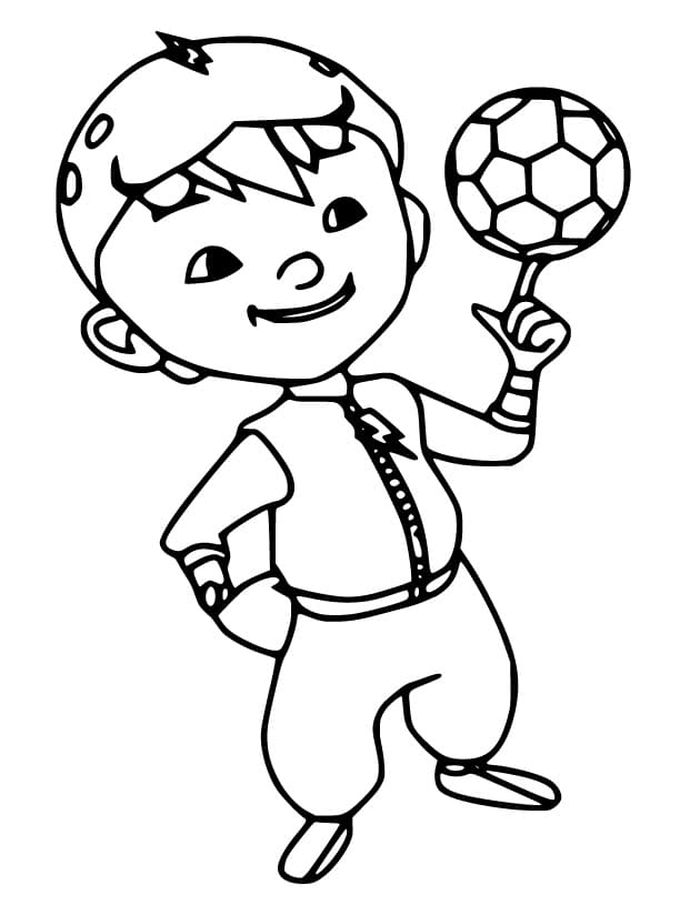 해피 보보이보이 coloring page