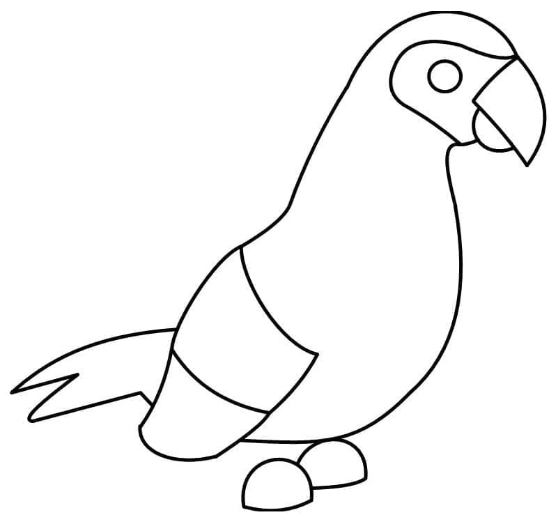 입양하세요 앵무새 coloring page