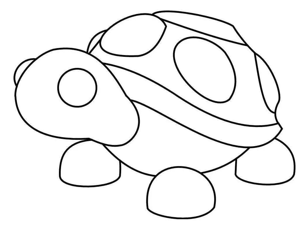 입양하세요의 거북이 coloring page