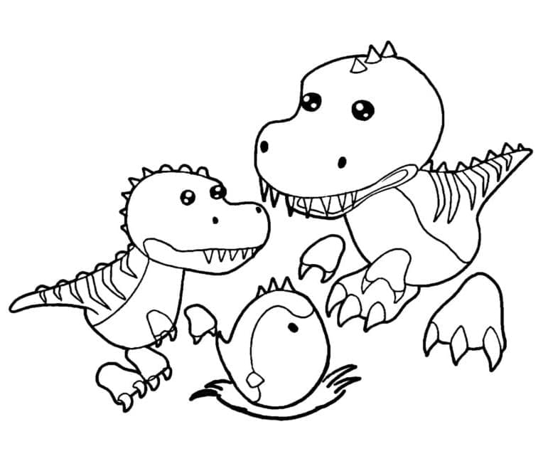 입양하세요의 공룡 coloring page