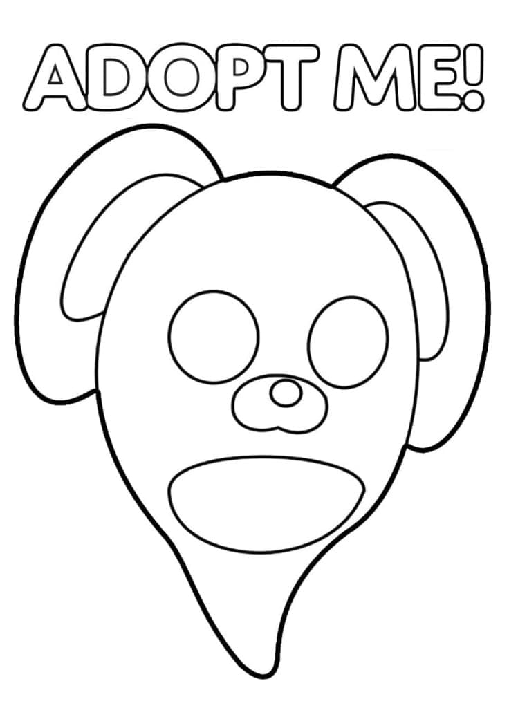 입양하세요의 유령 토끼 coloring page