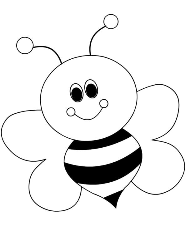 인쇄 가능한 사랑스러운 꿀벌