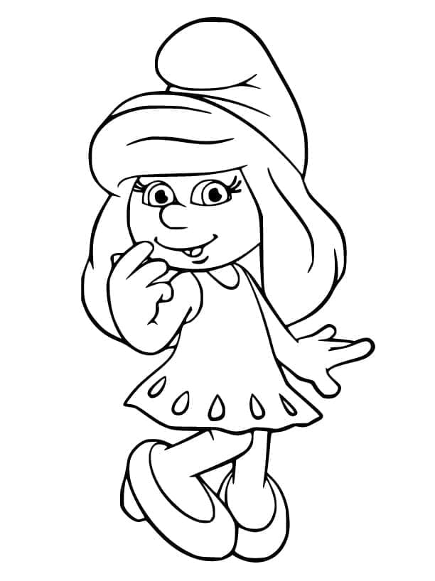 인쇄 가능한 스머페트 coloring page