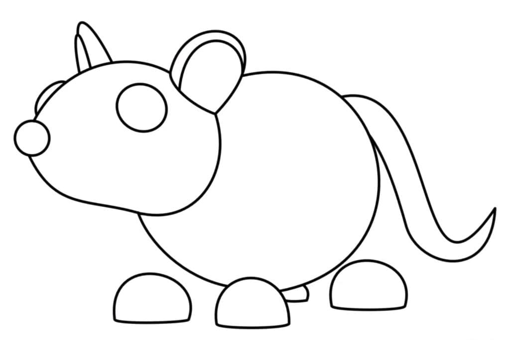 저를 입양하세요 쥐 coloring page