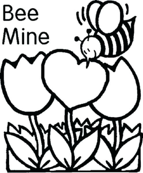 꿀벌 광산 발렌타인 카드