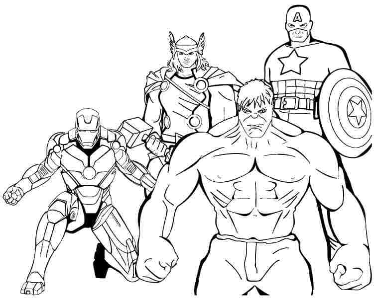 쿨 어벤져스 coloring page