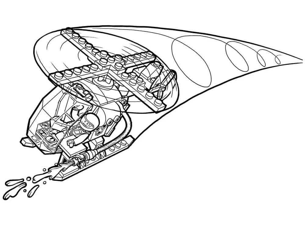 레고 헬리콥터 coloring page