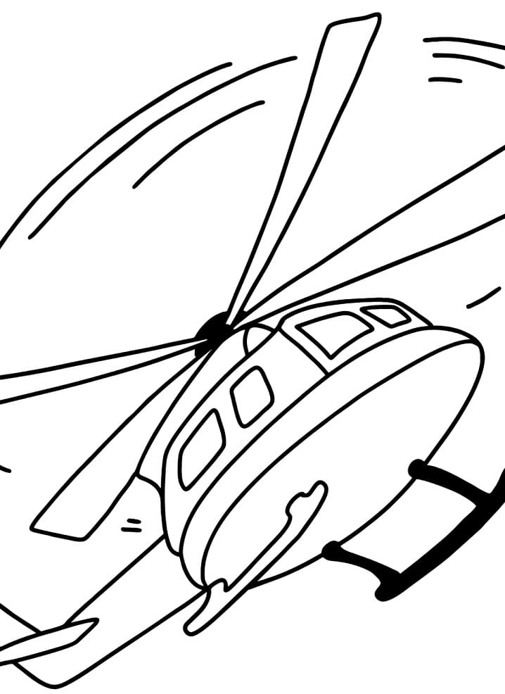 무료 헬리콥터 coloring page