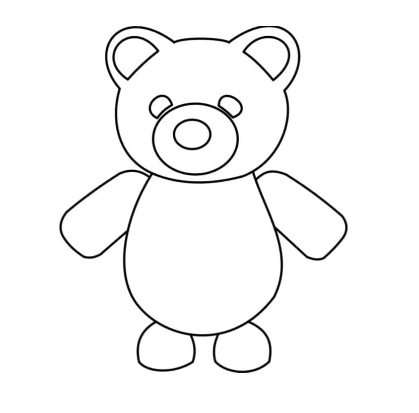 나를 입양해 주세요 북극곰 coloring page