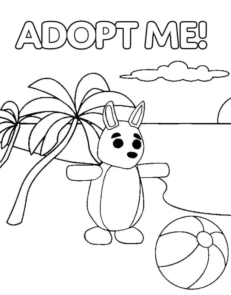 나를 입양하세요 무료로 인쇄 가능 coloring page