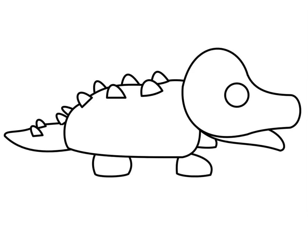 나를 입양하세요의 악어 coloring page