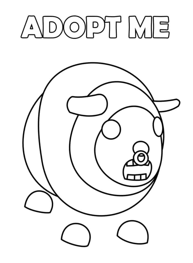 나를 입양하세요의 황소 coloring page