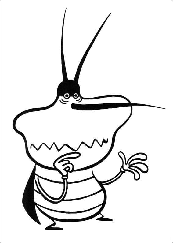 오기와 바퀴벌레의 디디 coloring page