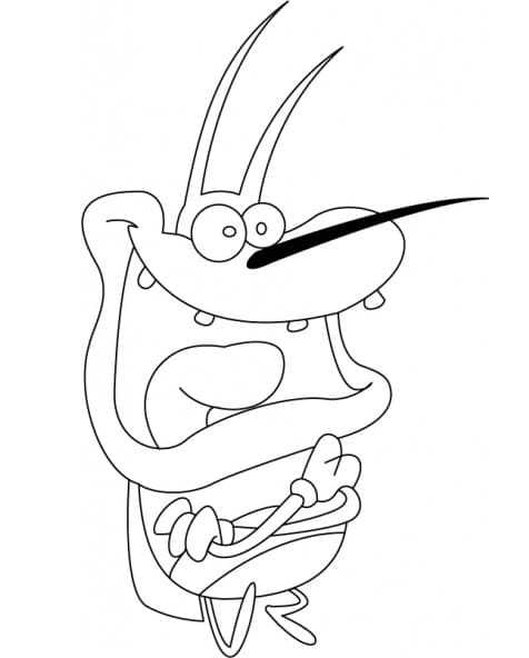 오기와 바퀴벌레의 디디 coloring page