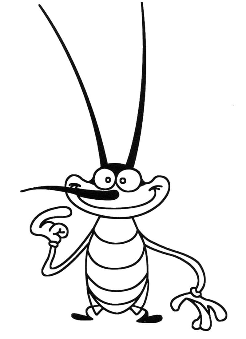 오기와 바퀴벌레의 조이 coloring page