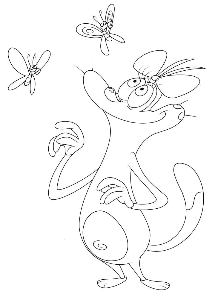 오기와 바퀴벌레의 올리비아 coloring page