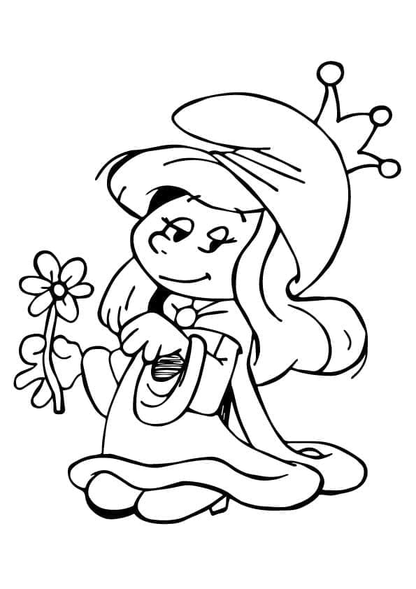 스머페트 무료 coloring page