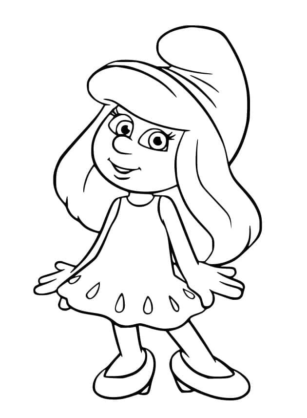 스머프의 스머페트 coloring page