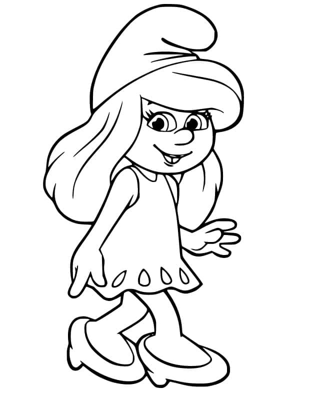 스머프의 스머페트 coloring page