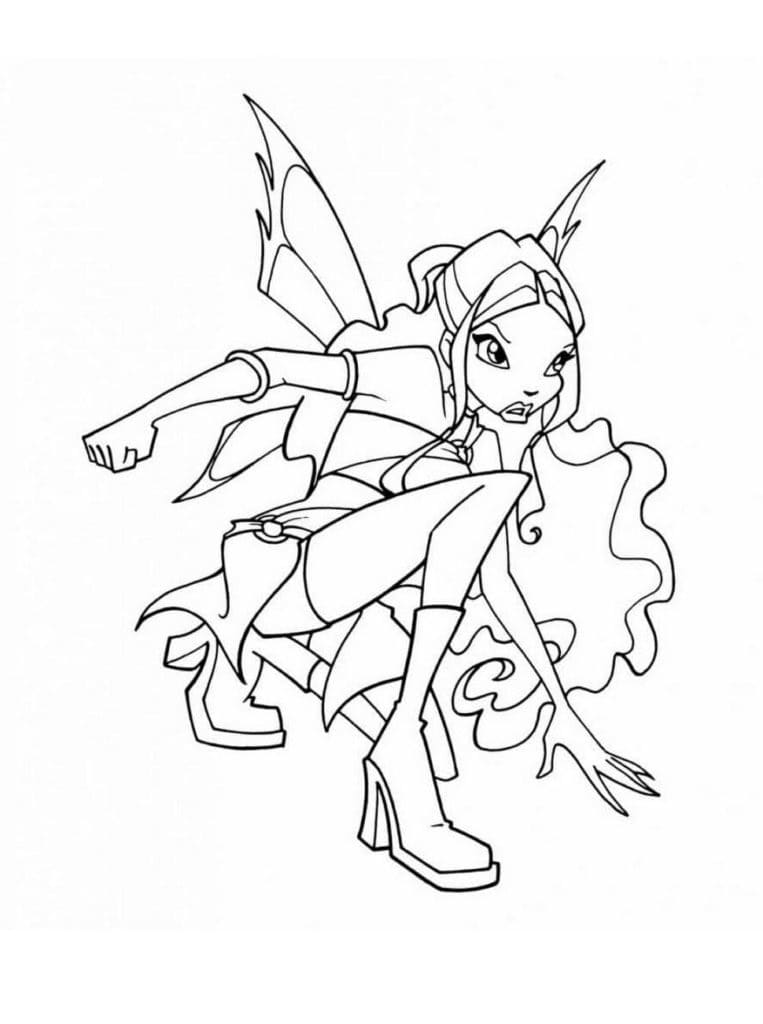 윙스 클럽 레일라 coloring page