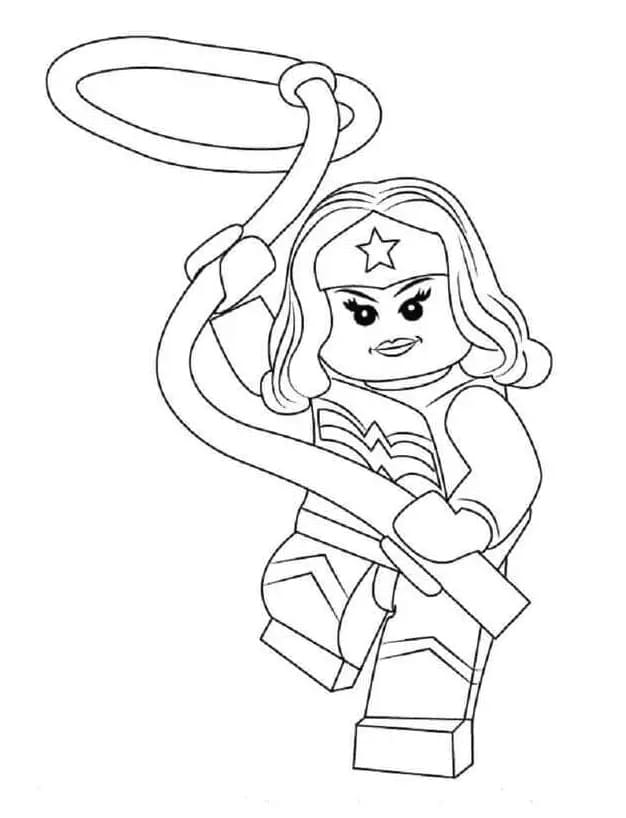 원더우먼 레고 coloring page